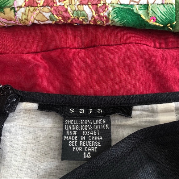 Garnet Hill • Saja Cutwork Linen Midi Skirt - Picture 3 of 6